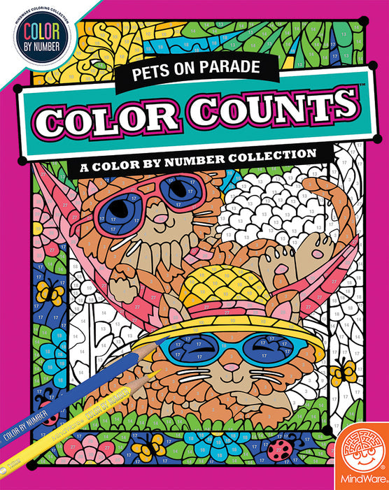 Colour by Number - Pets on Parade