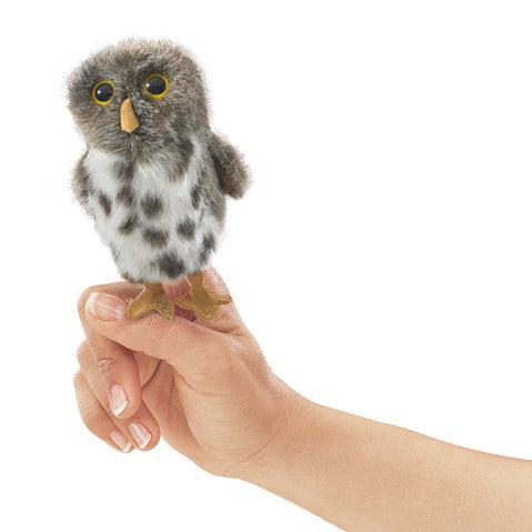 Mini Spotted Owl - Finger Puppet - Folkmanis