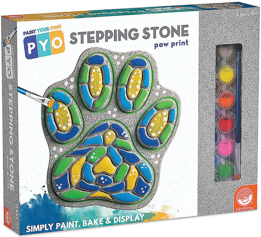 Paint Your Own Stepping Stone - Paw Print - MindWare