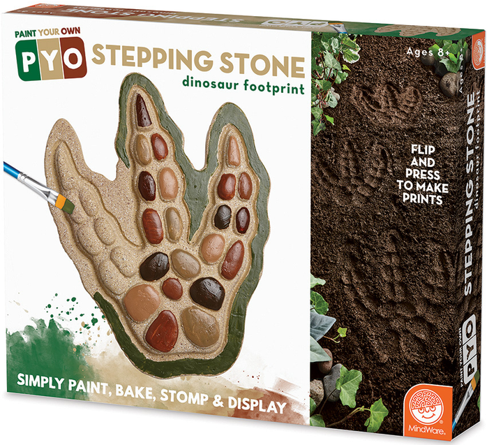 Paint Your Own Stepping Stone - Dinosaur Footprint - Mindware