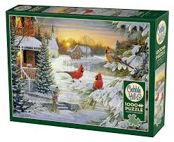 1000 Piece - Sunset Cardinals - Cobble Hill