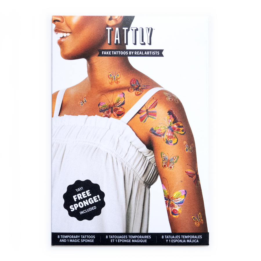 Tattoo Set - Fluttering Colours - Tattly