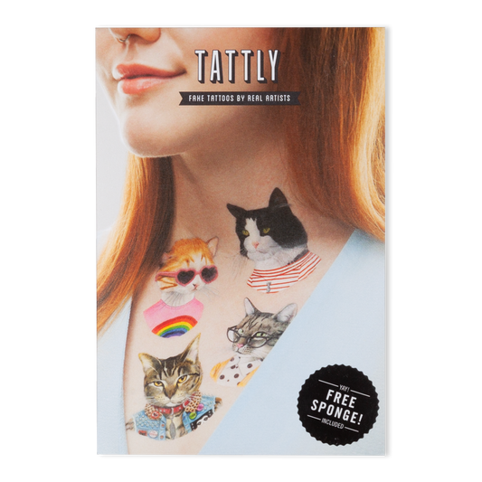 Tattoo Set - Cat Club - Tattly