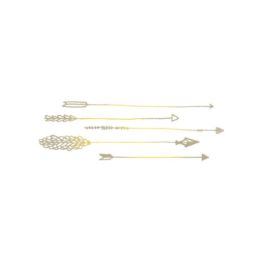Tattoo - Arrows (Gold) - Tattly