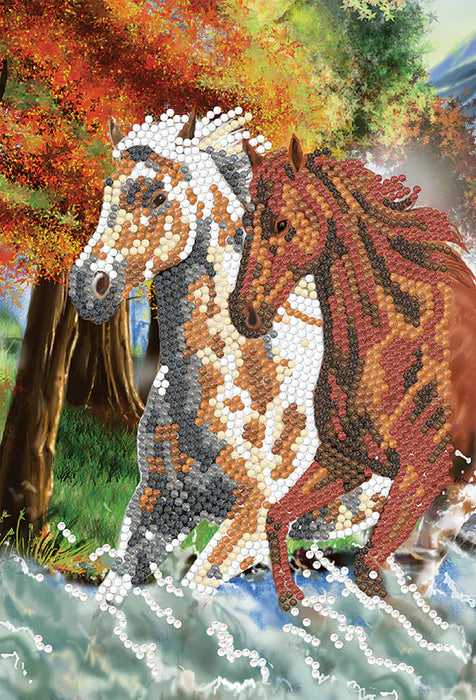 Crystal Art Notebook - Wild Horses - Craft Buddy